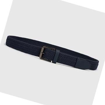 Women's Ecco Formal Braided Belts Blue | Canada 395ILH